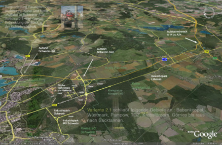 Städtebaulicher Anschluss an die Autobahn A 14