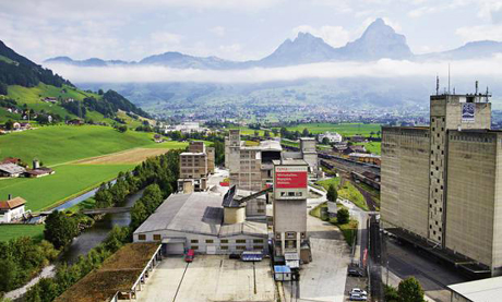 Blick auf das Nova Brunnen Areal ...