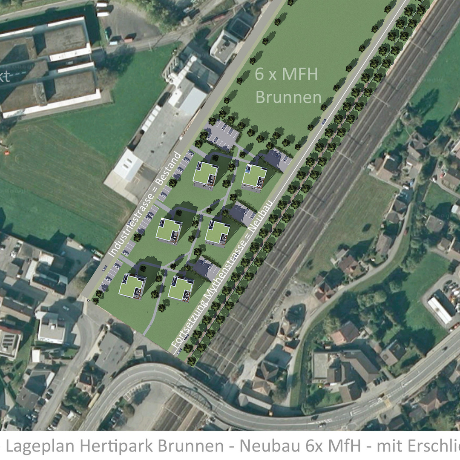 Hertipark AG Nova Brunnen AG Hertiturm AG - Neubau 6 Mehrfamilienhäuser Innenstadt Brunnen Stockwerkeigentum kaufen Appartement mieten