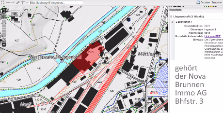 Parzelle 2275 Attractor - gehört der Nova Brunnen Immoblilien AG Schwyz Bahnhofstr. 3 Herr Dr. Arthur Wettstein für Kumaro AG Wollerau Herr Martin Kull, Herr Marcel Severin