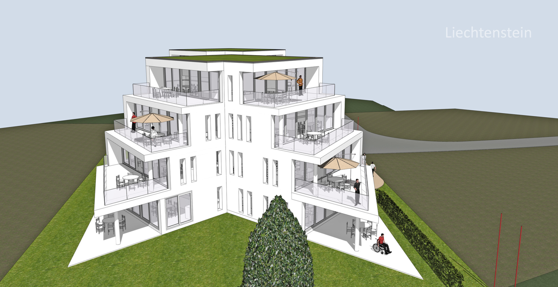 Neubau Mehrfamilienhaus Ruggell Liechtenstein Stockwerkeigentum
