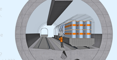 Ueberfässer Asse und Castoren im ART-TEL Abling-Volumen-Lager in Endlagergeologie