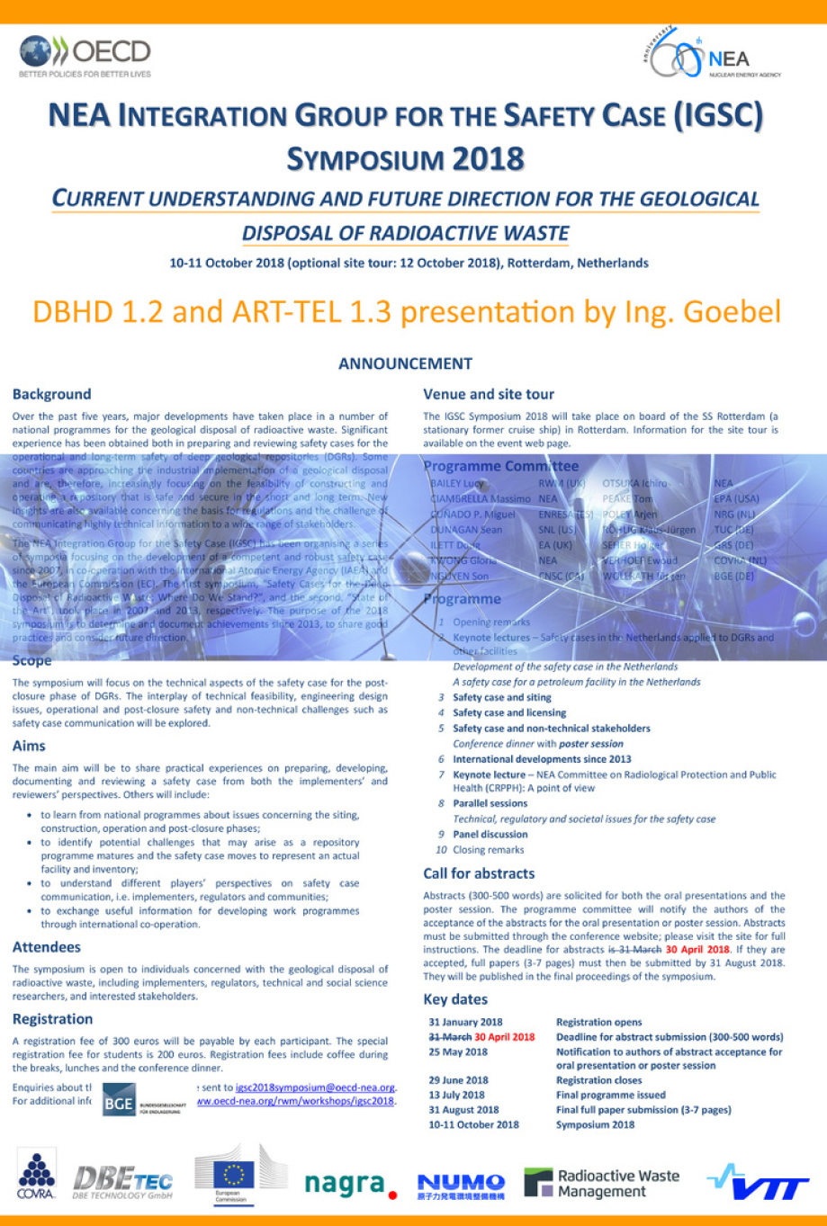 igsc2018_poster_Rotterdamm_meeting_nuclear_waste_repository_planning_building_DBHD_ART-TEL_Ing_Goebel