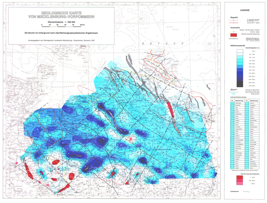 Geologische Karte Zechstein - Perm - Steinsalz M-V - Atommüll Endlager südl_Kröpelin_Glasin_Retschow_Heiligenhagen_Züsow_Madsow_  Neuburg_Steinhausen_Jürgenshagen_Jabelitz_Bernitt_Babst