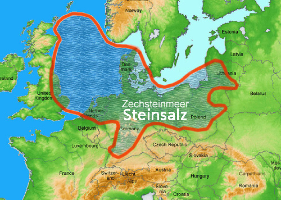 Karte Zechsteinmeer Zentral-Europa - Atommüll Endlager südl_Kröpelin_Glasin_Retschow_Heiligenhagen_Züsow_Madsow_  Neuburg_Steinhausen_Jürgenshagen_Jabelitz_Bernitt_Babst