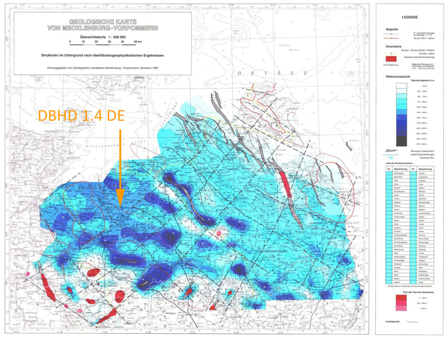 Geologische Karte M-V - Steinsalz - nur auf die Geologie kommt es an bei Endlager - Volker Goebel Endlager Deep Borehole Disposal Deep Big Hole Disposal Tiefe Bohrlochlagerung