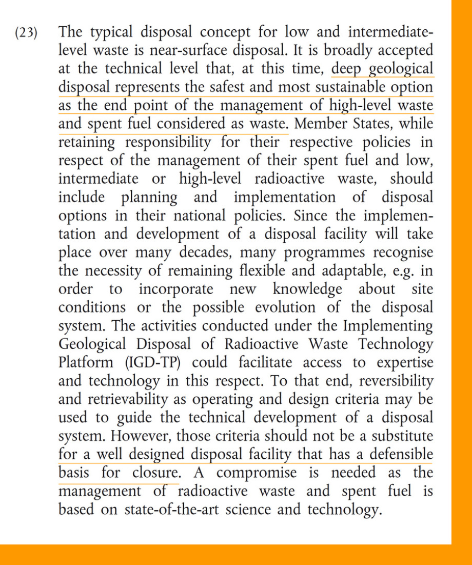 Paragraph_23_COUNCIL-DIRECTIVE-2011_70_EURATOM-of-19-July-2011-establishing-a-Community-framework-for-the-responsible-and-safe-management-of-spent-fuel-and-radioactive-waste