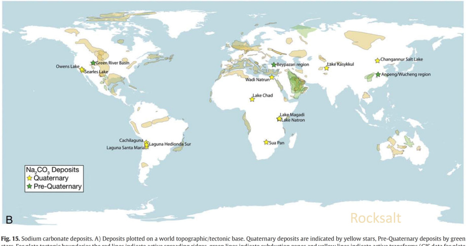 rocksalt worldwide - geological map - Steinsalz weltweit - Geologische Karte