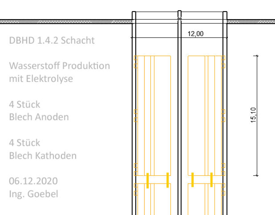 >>> Cut - Elevation - Hydrogen Production Shaft - DBHD Patent - massive electrolytic surface possible - Hydrogen mass production unit - stufenlos regelbar - Nachtstrom aus Wind speichern - LKW damit fahren lassen ... #Wasserstoff #Strategie #Deutschland #