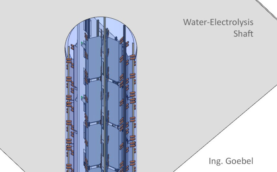 Das ist jetzt erst einmal der Elektrolyse-Schacht - aus IFC Daten - und in ArchiCAD International (englisch)