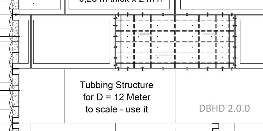 Struktur Tübbing für D = 12 Meter
