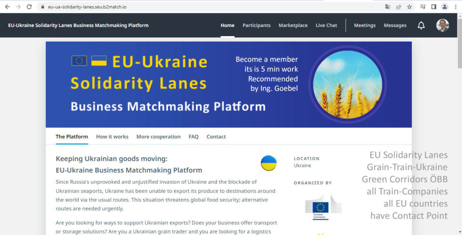 EU Solidarity Lanes - Business Matchmaking Platform