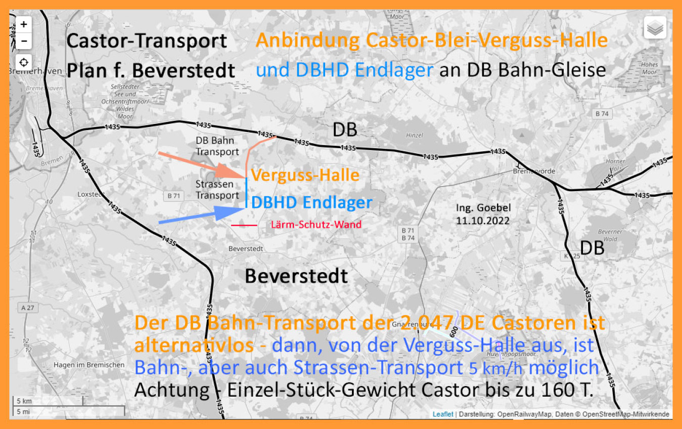 >>> Connection Lead-Casting-Hall and DBHD 2.0.0 to railway net >>> Anbindung Verguss-Halle und DBHD Endlager an Bahntrasse
