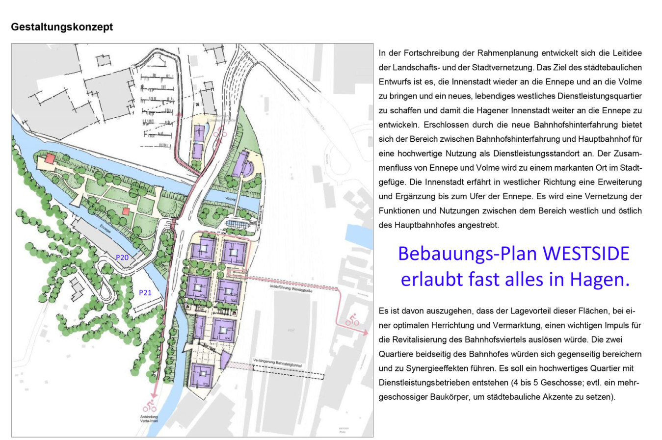 Bauland NRW Hagen WESTSIDE direkt am Hauptbahnhof - Fast alles ist möglich ...