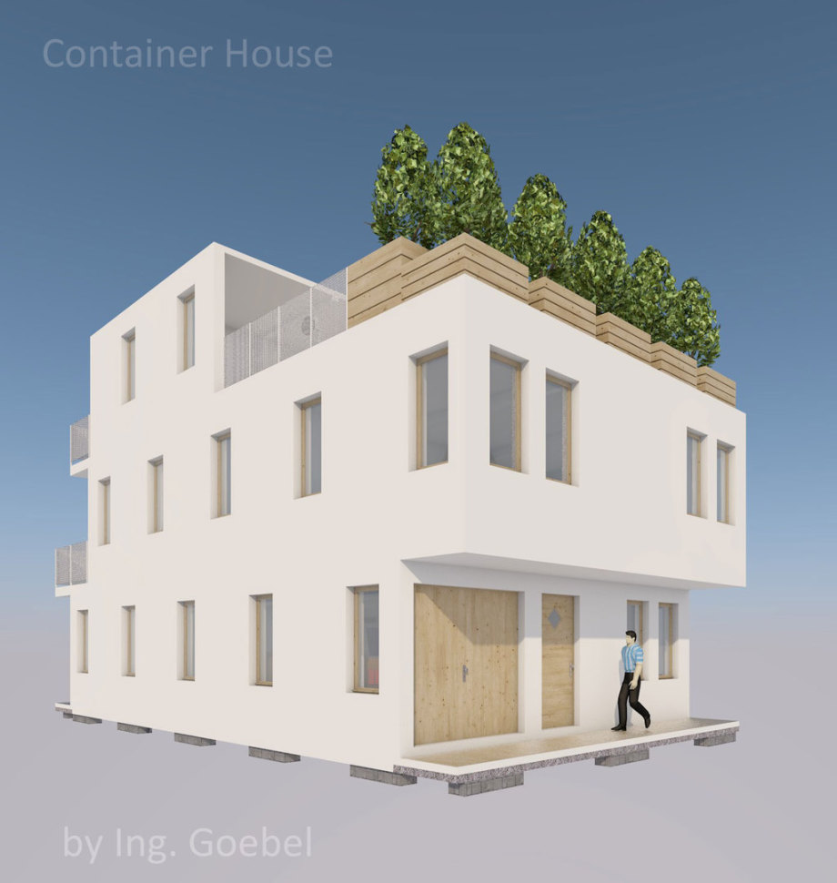 Container Gebäude für Bauherrenvertreter und Bauleiter