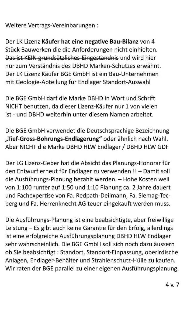 >>> Ing. Goebel versendet den Entwurf des DBHD HLW LIZENZ Kauf-Vertrags an BGE GmbH (Verwender) - BMUKN (gibt NaPro an EU - Ich hoffe Sie sind alle zufrieden mit dem Vertrag - Ing. G.