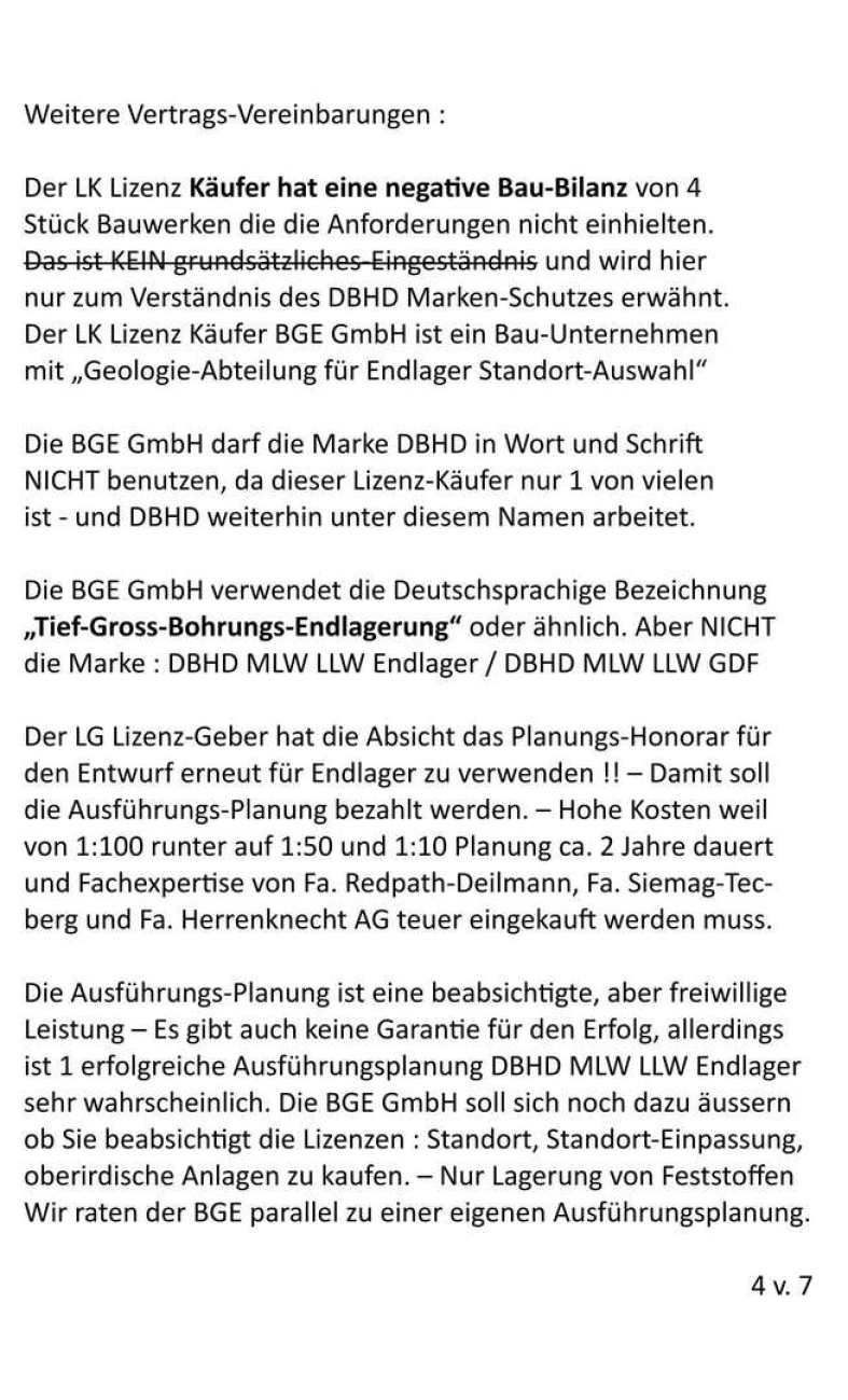 >>> Ing. Goebel versendet den Entwurf des DBHD HLW LIZENZ Kauf-Vertrags an BGE GmbH (Verwender) - BMUKN (gibt NaPro an EU - Ich hoffe Sie sind alle zufrieden mit dem Vertrag - Ing. G.