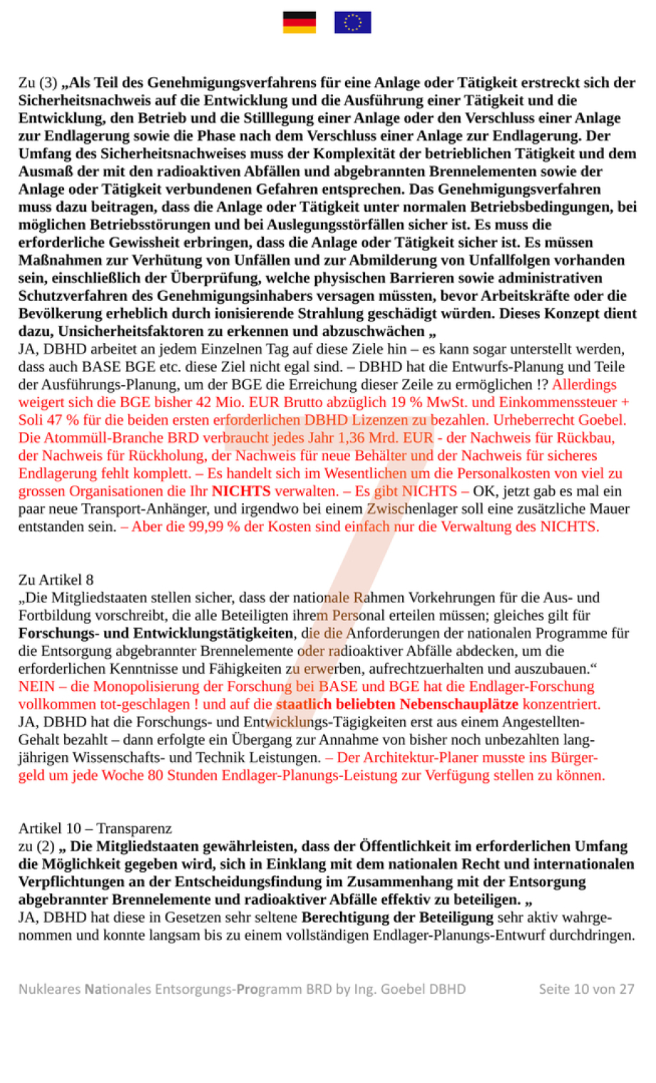 es Entsorgungs-Programm BRD für eine verantwortungsvolle und sichere DBHD Endlagerung bestrahlter Brennelemente und radioaktiver Abfälle in Kooperation mit BMUKN - NaPro DE - September 2025