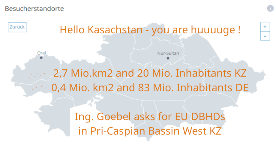 >>> Hello Kasachstan - you are huuuuuuuuge, we want to buy 5 km2 for  50 Bio. EUR from your country - in West-Kasachstan - Pricaspian Basin !  to drill 36 holes D 12,4 m to store nuclear EU waste safely in deep salt.  Please invite Ing. Goebel from DBHD G