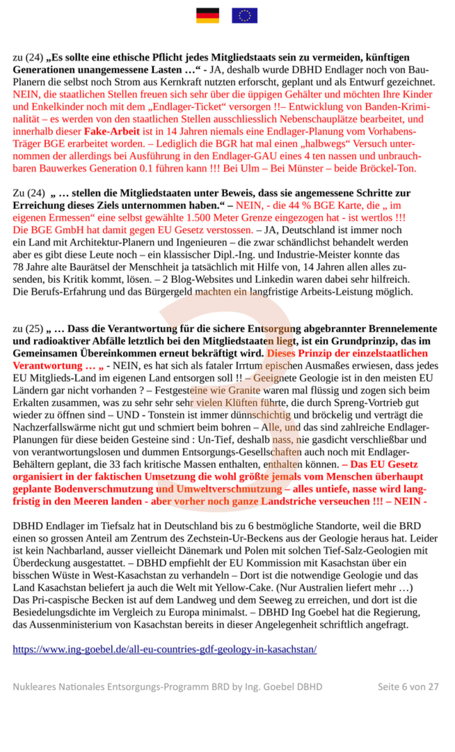 es Entsorgungs-Programm BRD für eine verantwortungsvolle und sichere DBHD Endlagerung bestrahlter Brennelemente und radioaktiver Abfälle in Kooperation mit BMUKN - NaPro DE - September 2025