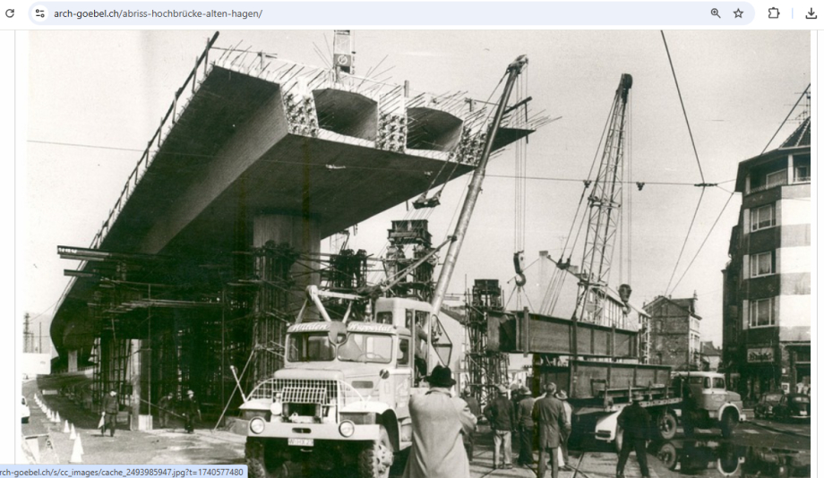 Erstaunlich was unsere Vorfahren konnten - und man hat uns eine kurzlebige Spann-Beton-Hochbrücke schlecht eingebaut.