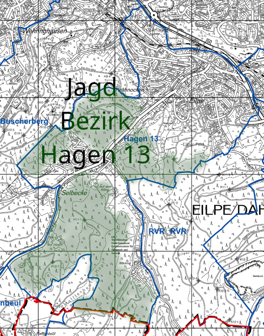 Jagd-Bezirk Hagen 13 neu zu verpachten