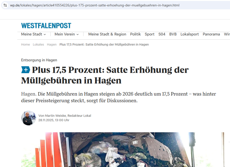 Preis Wucher HEB Hagen