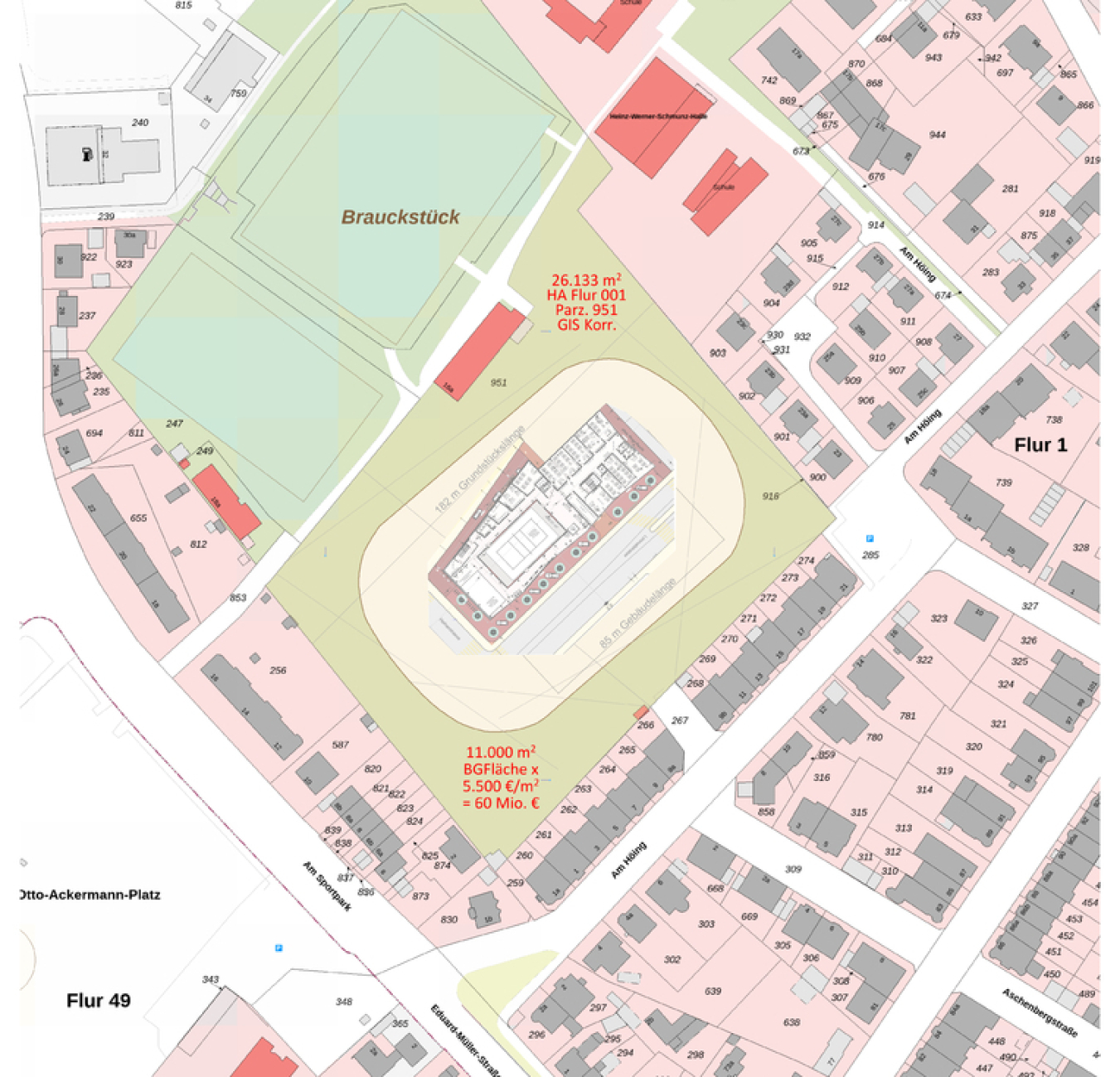 BBZ HA - Cuno Berufsschule - Ersatzneubau auf dem Höing