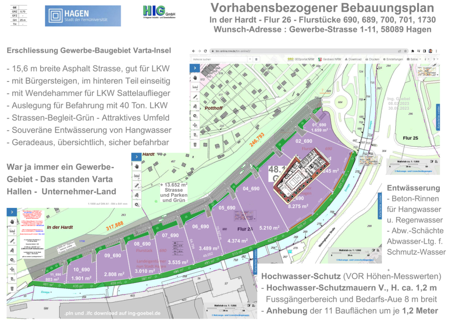 Berufsschul Neubau Hagen auf Varta Insel