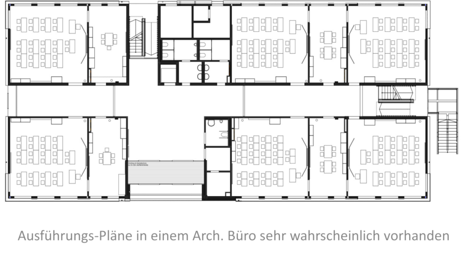 Grundriss Cuno Berufsschule und Berufskolleg auf Varta-Insel - Ingenieurbüro Goebel