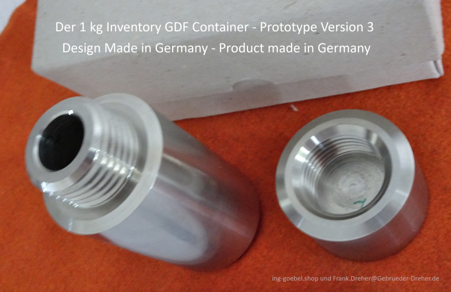Foto ELB 03 DE - Endlager-Behälter - Prototyp