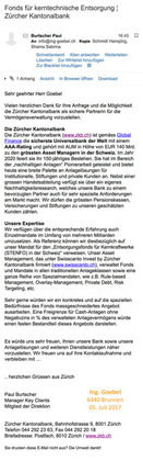 1. ) - 70 Mio. EUR Negativ-Zinsen WEG - nie mehr für Endlager verfügbar ! Dabei hatte Frau Anja Mikus ein strafzinsfreies Angebot der ZKB Schweiz 2. ) -180 Mio. EUR wg. Schacht Konrad - für diese 50 ger Jahre Planung ! DBHD Endlager HLW 5,6 Mrd. EUR und A