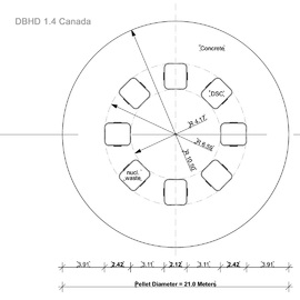 Measurement "storage pellets" for DBHD 1.4 Canada in New Brunswick and Nova Scotia - we develop a nuclear high level waste repository for Canada - geological disposal in deep rocksalt