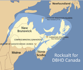 Rocksalt geology Canada