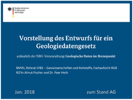 Goedaten-Gesetz für die Endlager-Standort-Suche Deutschland