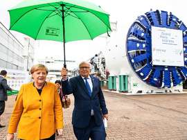 07 Okt 2019 Kanzlerin Merkel besucht Fa. Herrenknecht