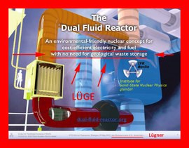 Die Dual Fluid Reaktor brennt spent fuel Lüge von Lewitz und Huke