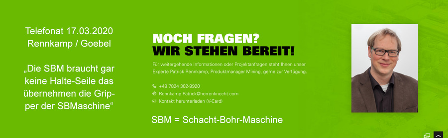 >>> Herrenknecht AG - "SBM braucht keine Tragseile"