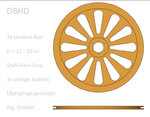 >>> 2x Umlenk-Rad im DBHD Förderturm für 160 Tonnen Lasten Stahl-Fein-Guss - Übergänge ausgerundet >>> 2x deflection wheel in the headframe for 160 tons of loads - steel-fine-cast - transitions rounded - #DBHD #Wheels #Biosphere #CAD