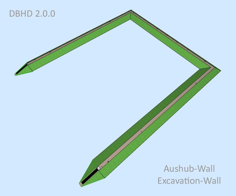 Sediments-Excavation-Wall / Aushub-Wall - DBHD Endlager
