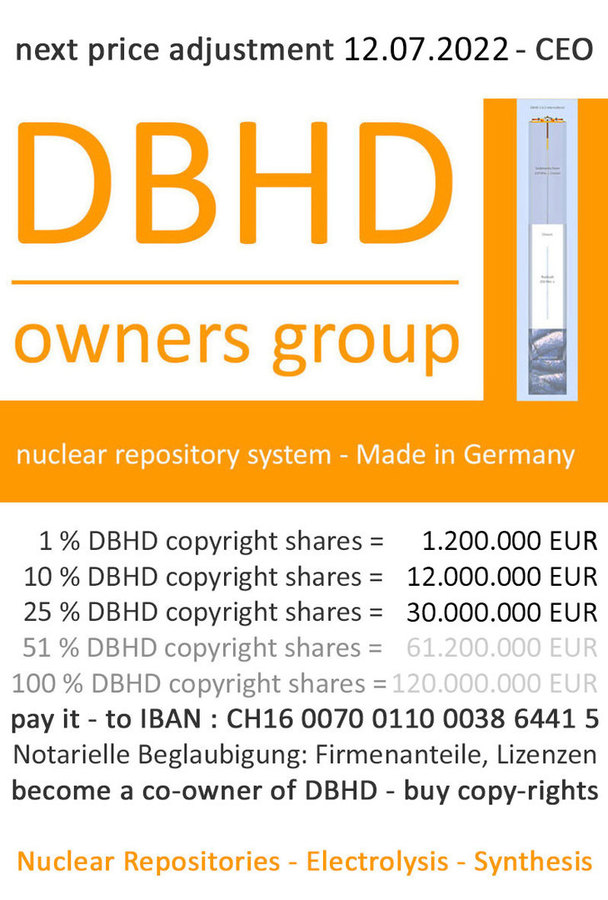Reguläre Preisanpassung DBHD Urheber-Rechte - Firmen-Anteile