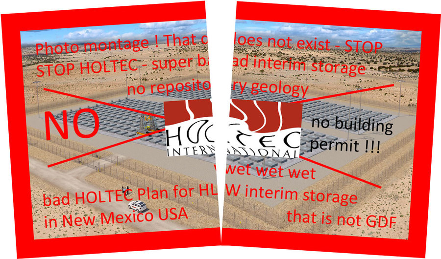 >>> STOP new HOLTEC USA interim storage ideas - interim becomes an un-tight problem - that is not GDF - that is not nuclear repository - #Holtec #unsafe #USA #STOP #cheapbullshit