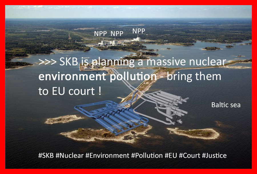 SKB plans environment pollution into baltic sea