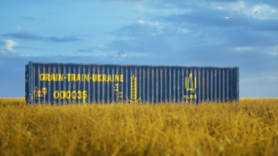 40 ft Bulk Container Grain Trains Ukraine