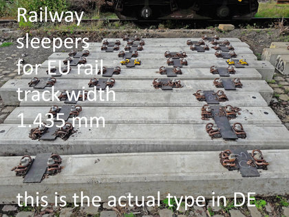 it needs concrete sleepers size 1.435 mm to drive deeper into Ukraine