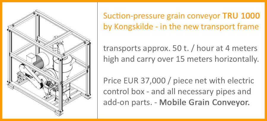 Mobile Grain Conveyer Unit by Kongskilde for Grain Train Ukraine