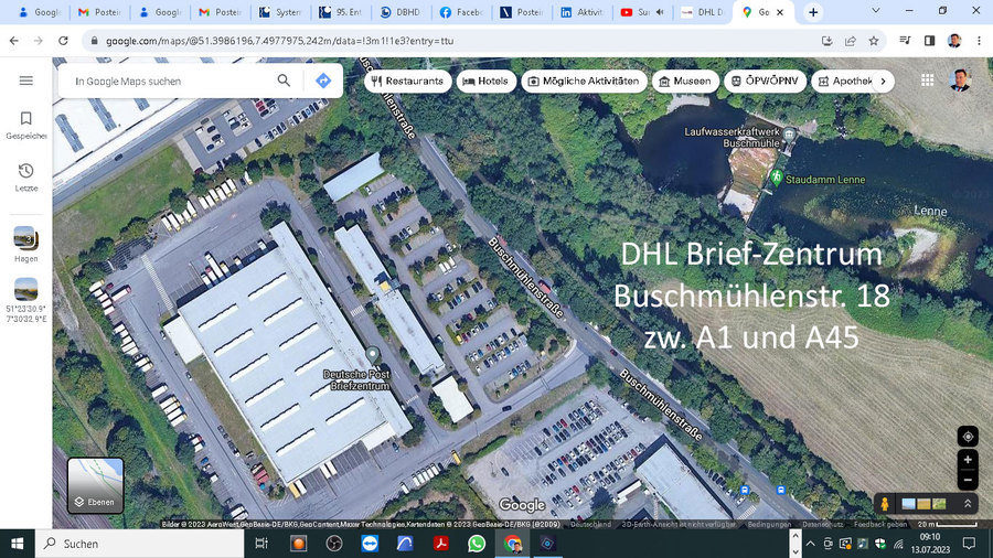 DHL Logistik Fracht, Paket, Brief - Bauformen - U - Recherche Ing. Goebel