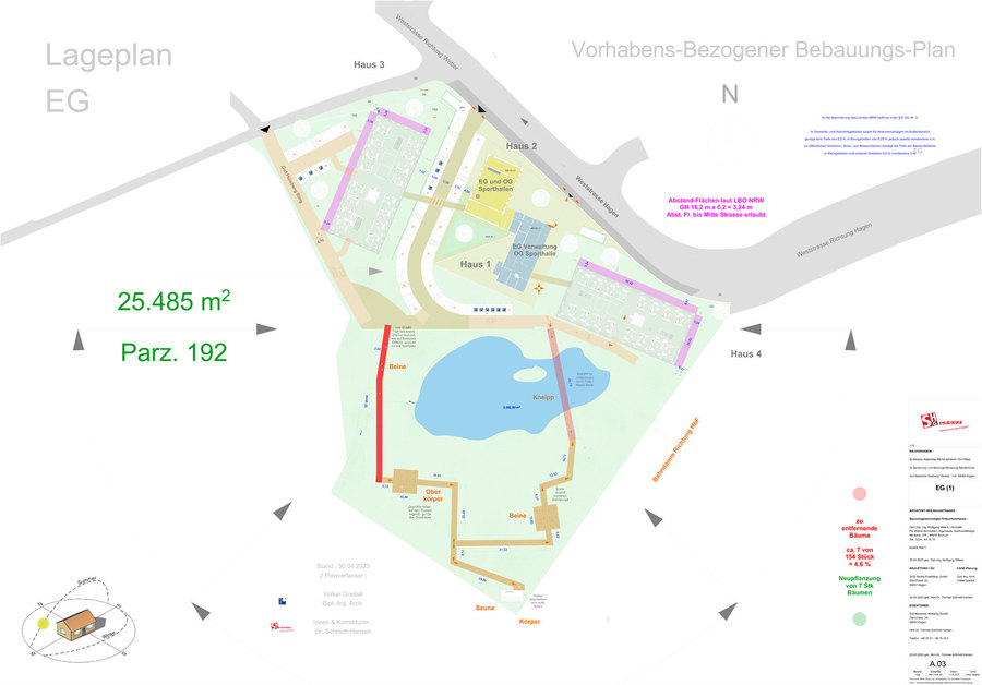 Lageplan Adipositas Zentrum der Krankenkassen NRW