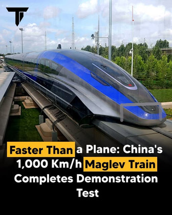Maglev Train China - Zug in Unterdruck-Röhre