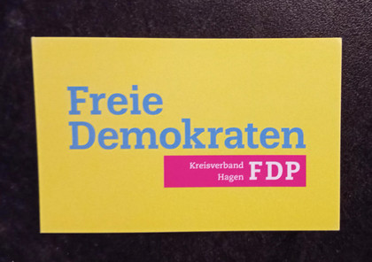 Visitienkarte Frau Katja Graf - FDP Kreisvorsitzende Hagen